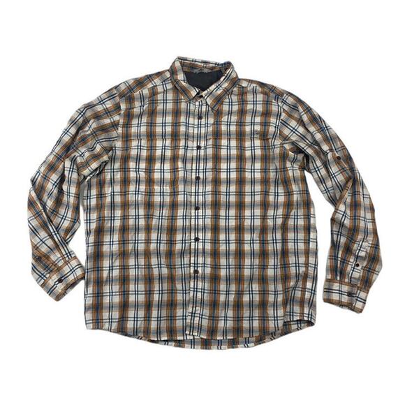 Wrangler Other - Wrangler Outdoors Multicolor Plaid Button Up Shirt L/S Size XL Polyester Nylon